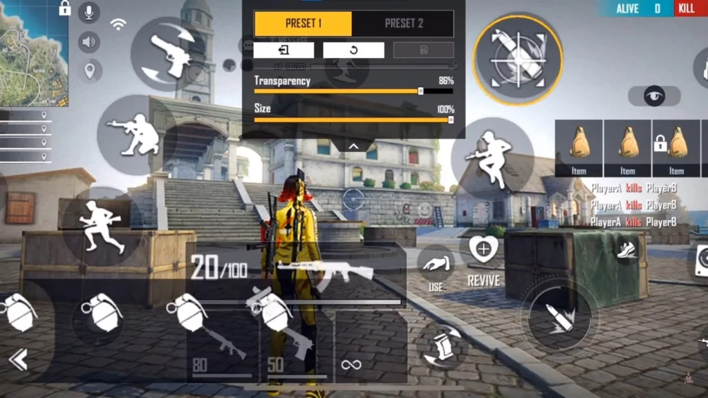 Como personalizar os botões no Free Fire Como personalizar os botões no Free Fire