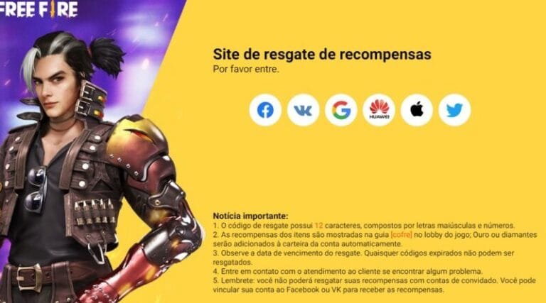 Como Resgatar Códigos no Rewards Redemption Site