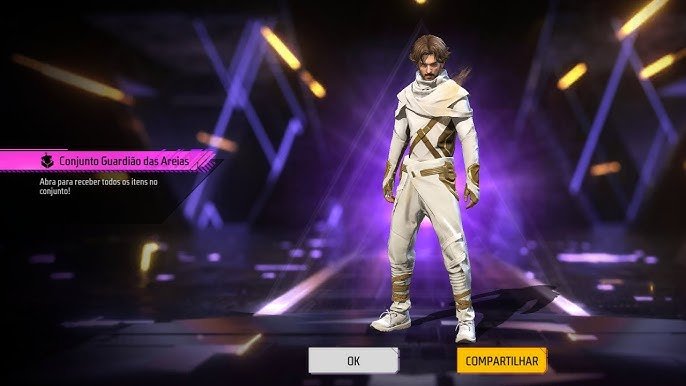 Conjunto Guardião das Areias no Free Fire Conjunto Guardião das Areias no Free Fire
