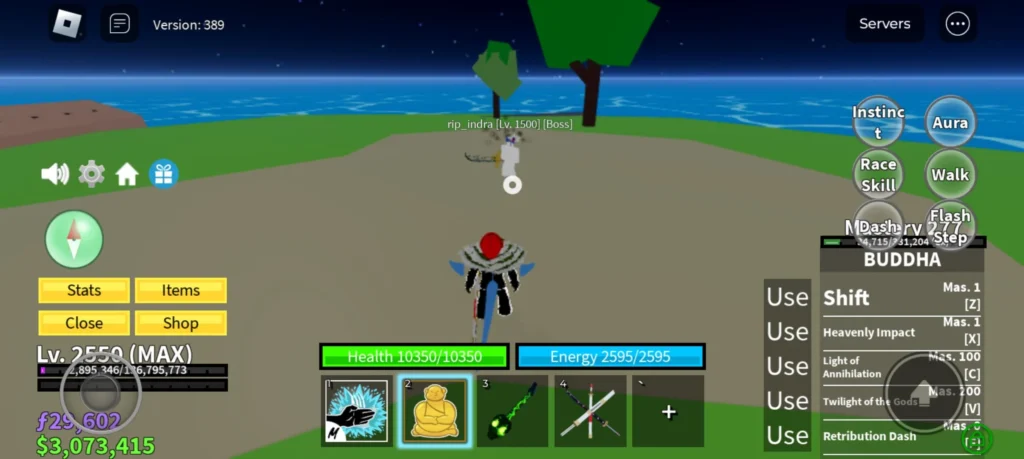 Conheca os golpes do Boss Rip Indra em Blox Fruits