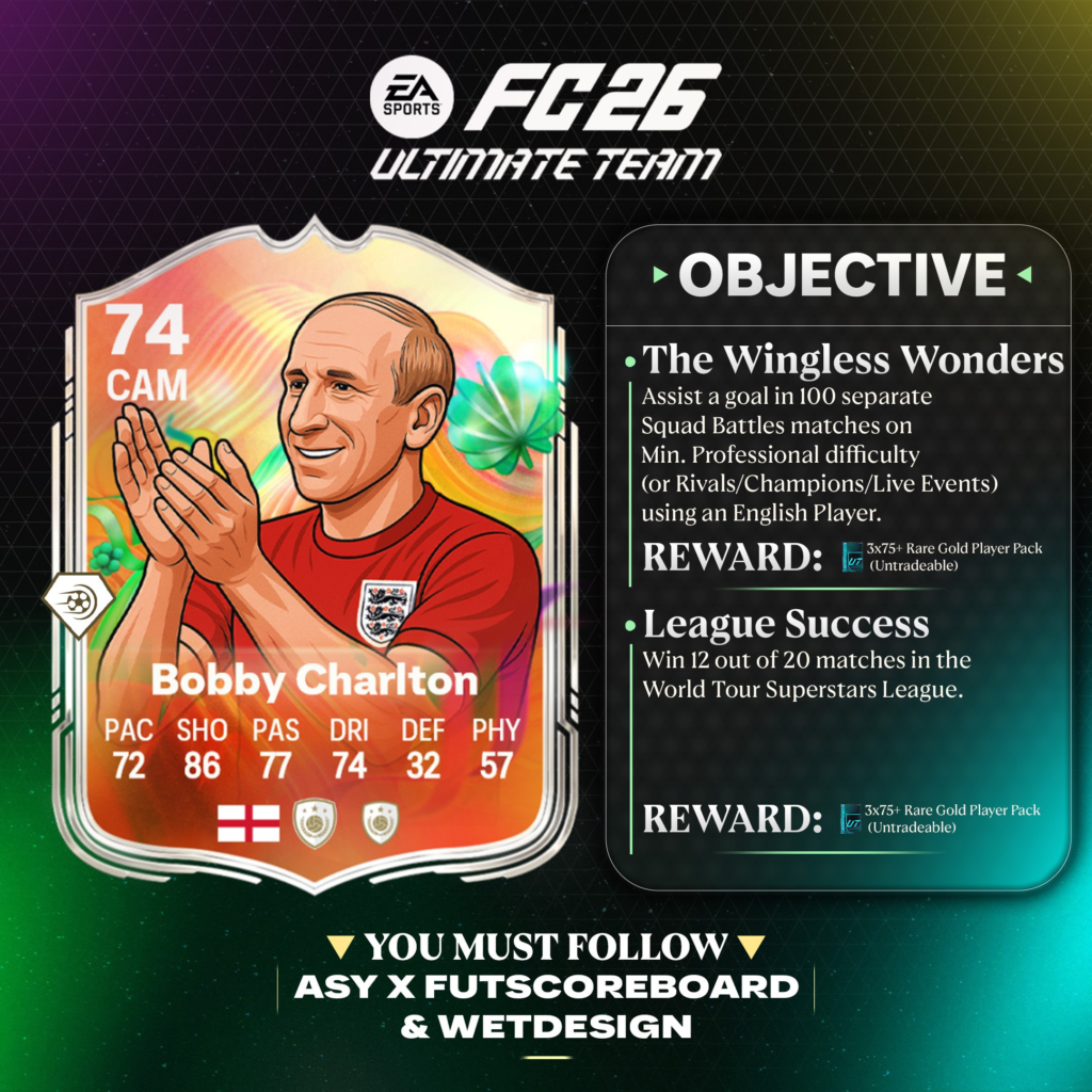 EA FC 26 Silver Superstars Icons Bobby Charlton