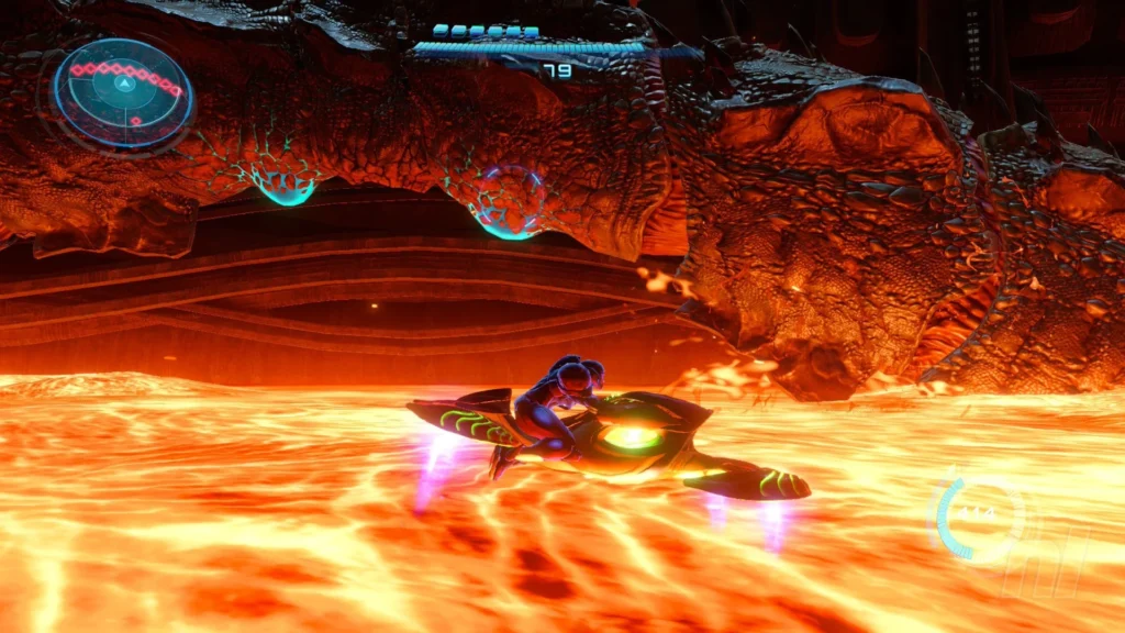 A visao geral do Phenoros em Metroid 4