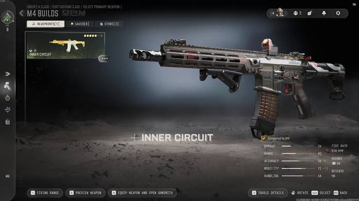 Melhor configuracao da M4 em Call of Duty Modern Warfare 4